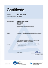 Сертификат DIN EN ISO 9001